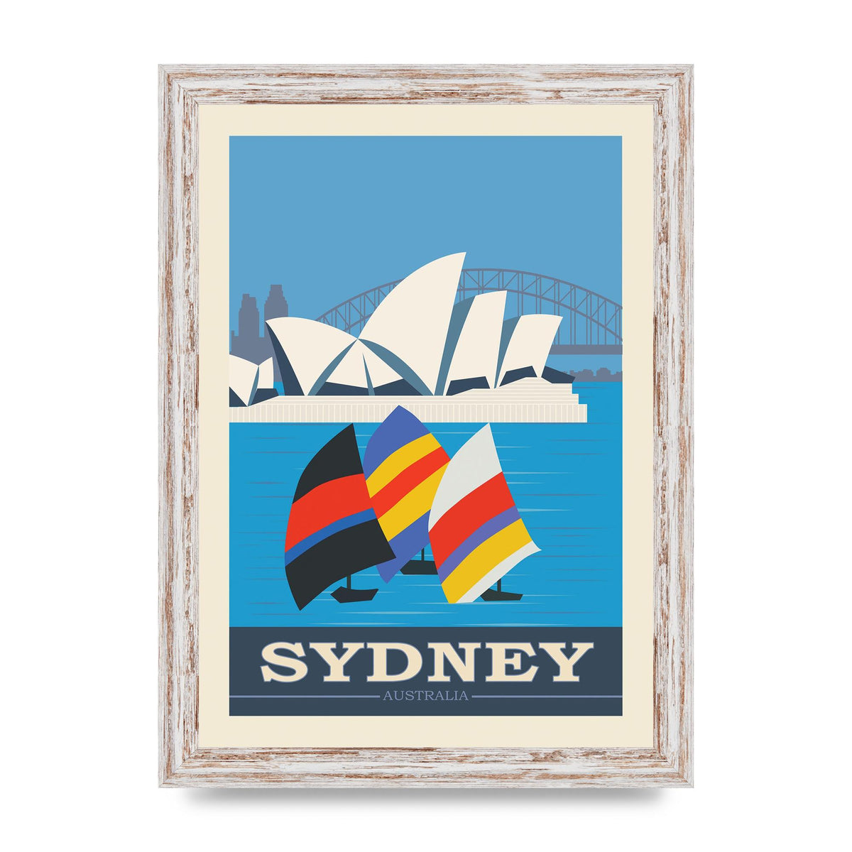 Travel Poster Sydney Art For The Home - A4 framed
