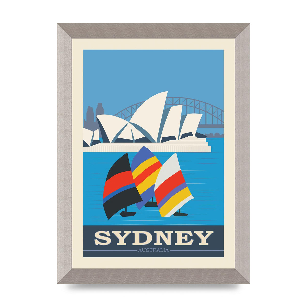 Travel Poster Sydney Art For The Home - A4 framed