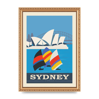 Travel Poster Sydney Art For The Home - A4 framed
