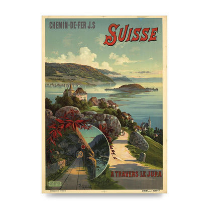 Travel Poster Switzerland Printed Poster - unframed print