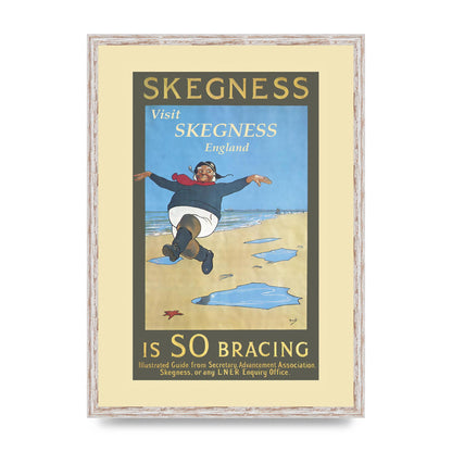 Travel Poster Skegness Wall Art - A2 framed