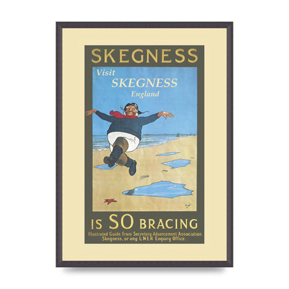 Travel Poster Skegness Wall Art - A2 framed