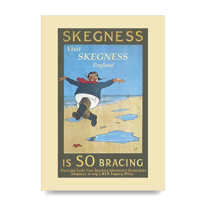 Travel Poster Skegness Wall Art - unframed print