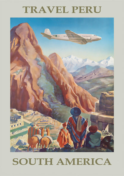 Travel Poster Peru Art For The Home - detail