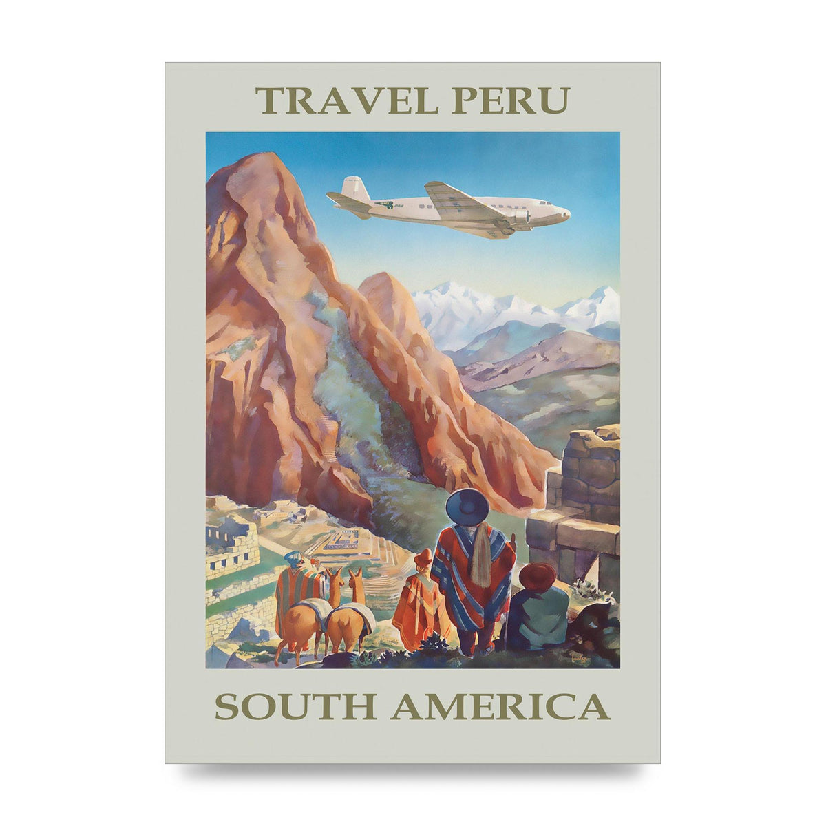 Travel Poster Peru Art For The Home - unframed print
