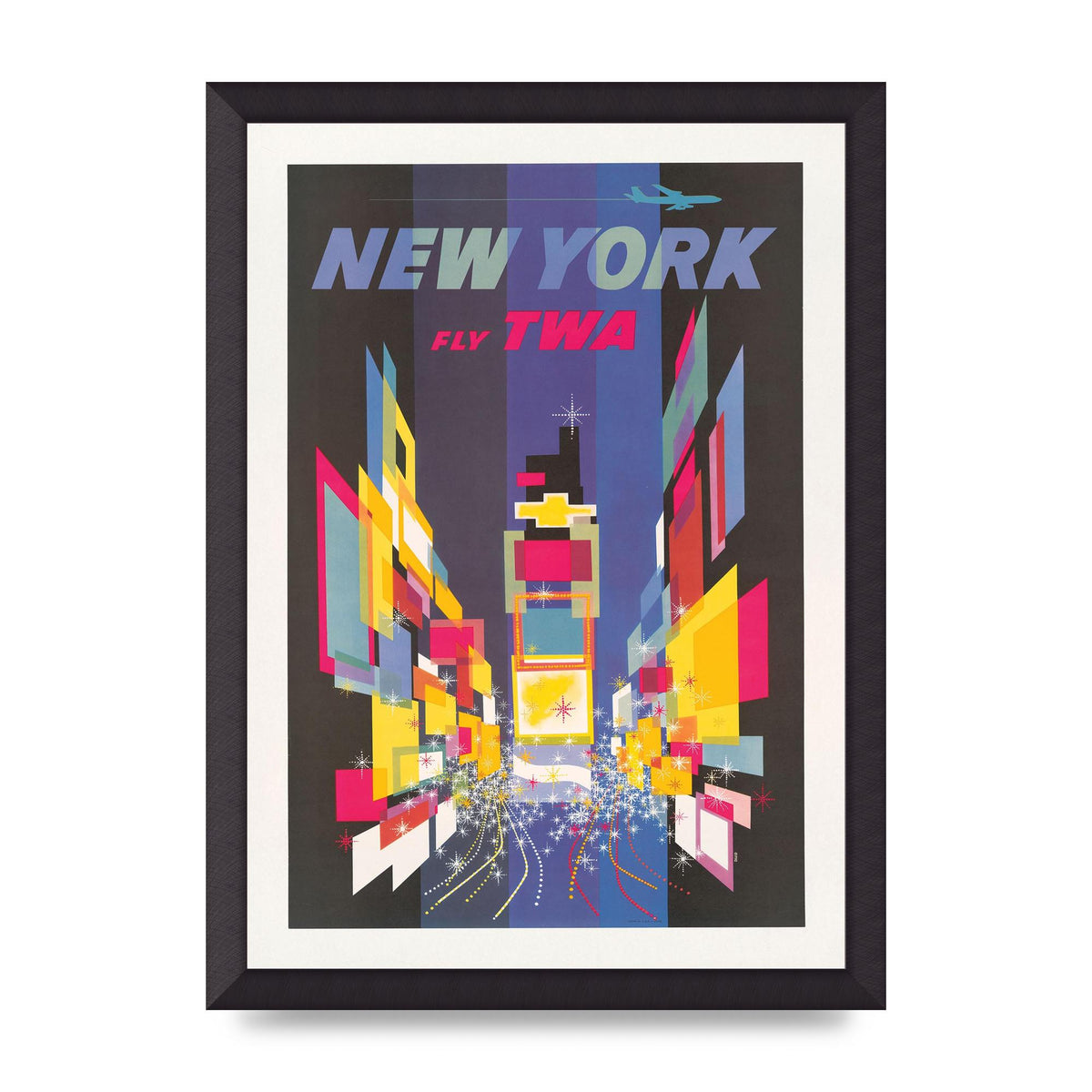 Travel Poster New York 2 Printed Poster - A3 framed