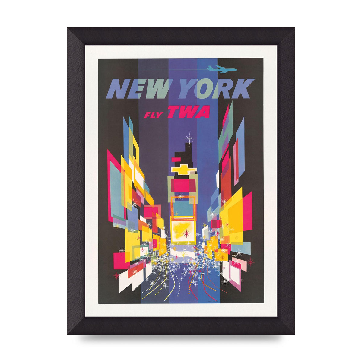 Travel Poster New York 2 Printed Poster - A4 framed