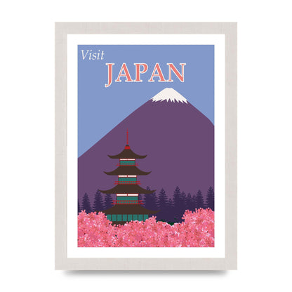 Travel Poster Japan 2 Art For The Home - A4 framed