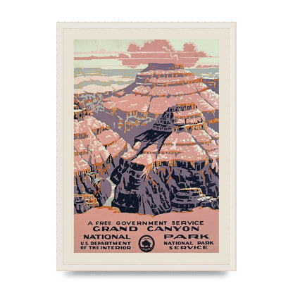 Travel Poster Grand Canyon Usa Wall Art - A2 framed