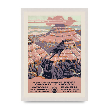 Travel Poster Grand Canyon Usa Wall Art - A3 framed