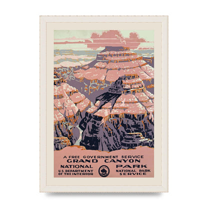 Travel Poster Grand Canyon Usa Wall Art - A3 framed