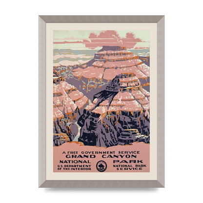 Travel Poster Grand Canyon Usa Wall Art - A3 framed