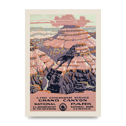 Travel Poster Grand Canyon Usa Wall Art - unframed print