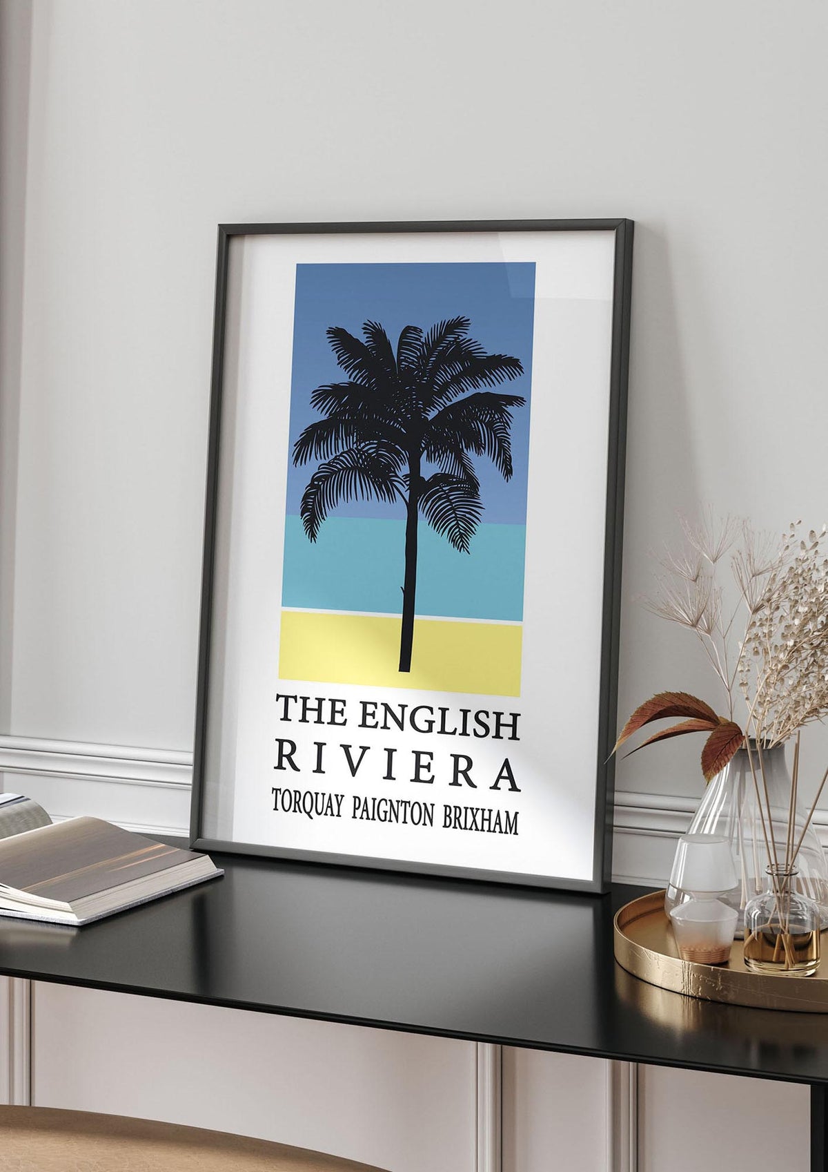 Travel Poster English Riviera Torquay Paignton Brixham Printed Poster - living room 4