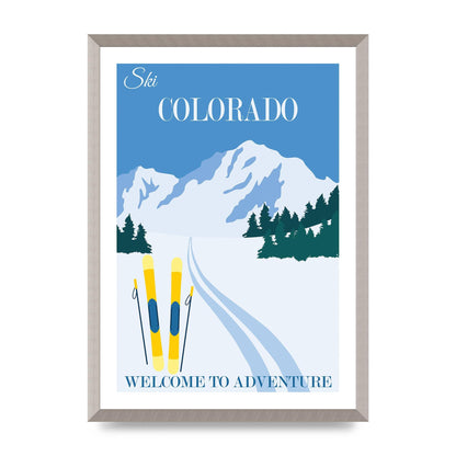 Travel Poster Colorado Art For The Home - A2 framed