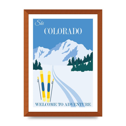 Travel Poster Colorado Art For The Home - A3 framed