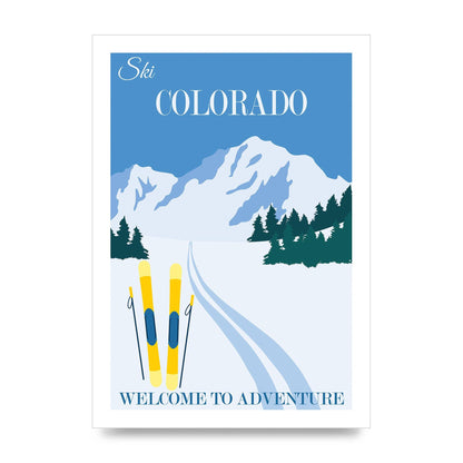 Travel Poster Colorado Art For The Home - unframed print