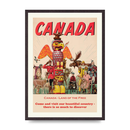 Travel Poster Canada Art For The Home - A2 framed
