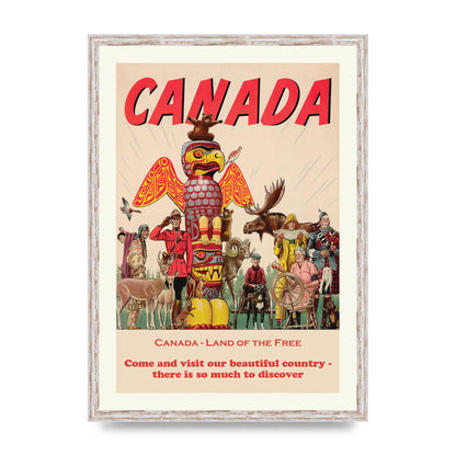 Travel Poster Canada Art For The Home - A2 framed