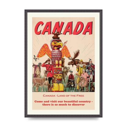 Travel Poster Canada Art For The Home - A2 framed