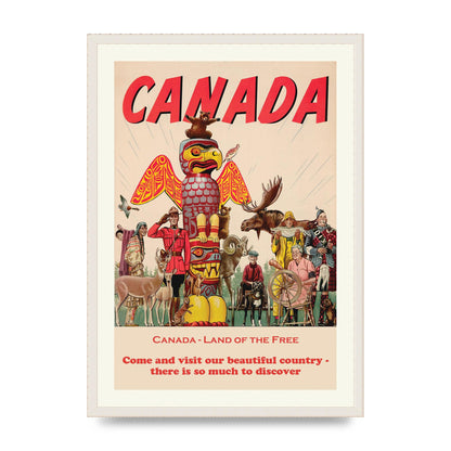Travel Poster Canada Art For The Home - A2 framed
