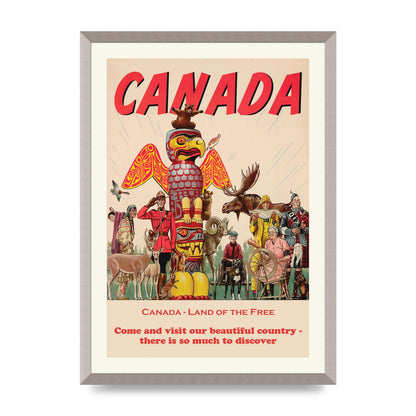 Travel Poster Canada Art For The Home - A2 framed