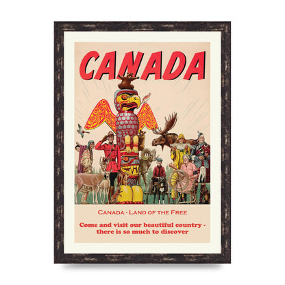 Travel Poster Canada Art For The Home - A3 framed