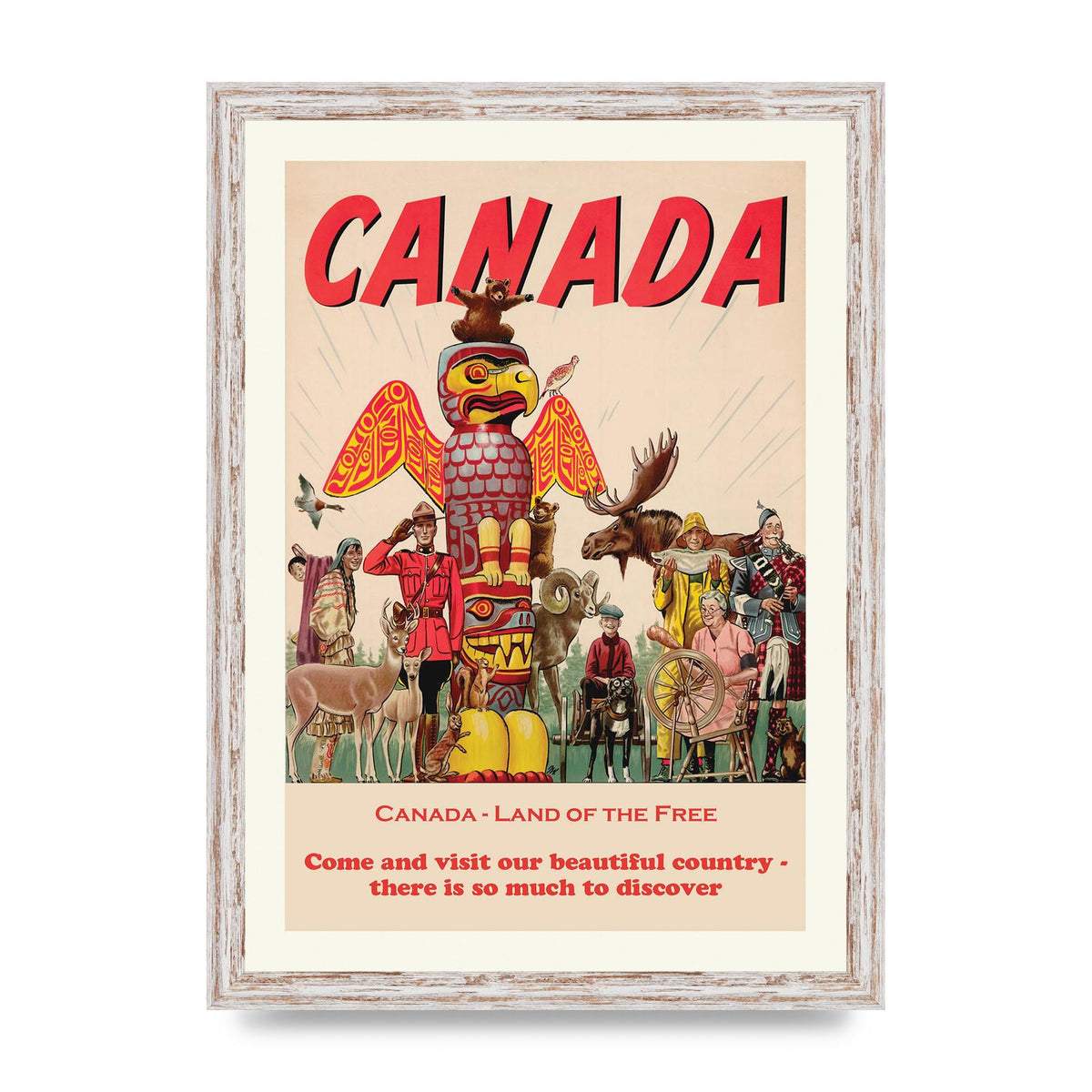 Travel Poster Canada Art For The Home - A3 framed