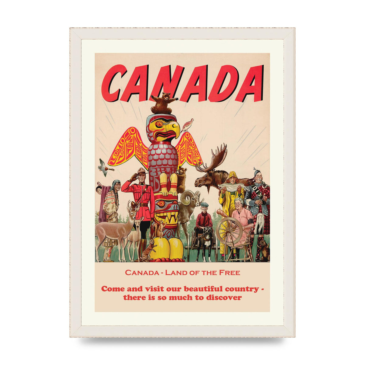 Travel Poster Canada Art For The Home - A3 framed