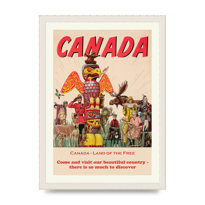 Travel Poster Canada Art For The Home - A3 framed