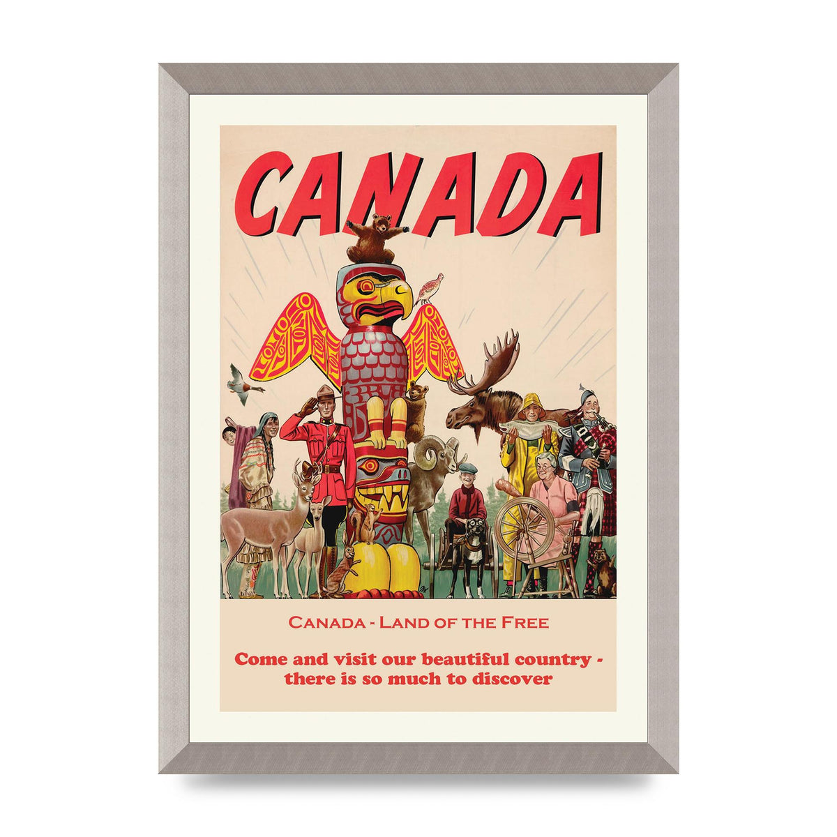 Travel Poster Canada Art For The Home - A3 framed