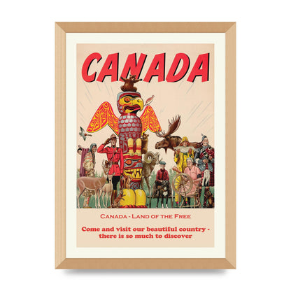 Travel Poster Canada Art For The Home - A3 framed
