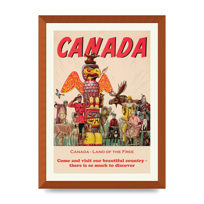 Travel Poster Canada Art For The Home - A3 framed