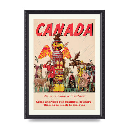 Travel Poster Canada Art For The Home - A3 framed