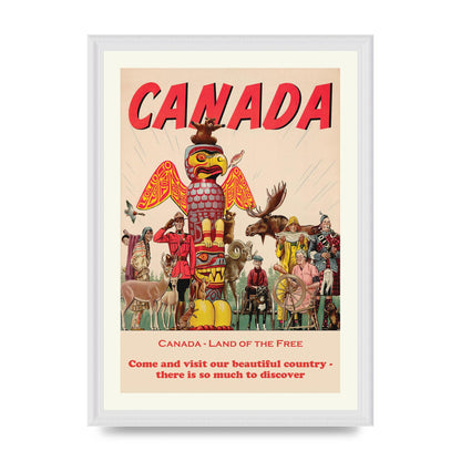 Travel Poster Canada Art For The Home - A3 framed