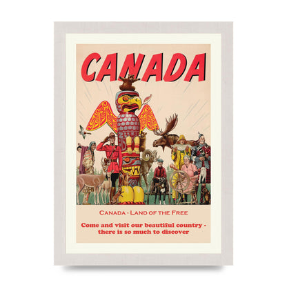 Travel Poster Canada Art For The Home - A4 framed