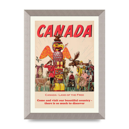 Travel Poster Canada Art For The Home - A4 framed