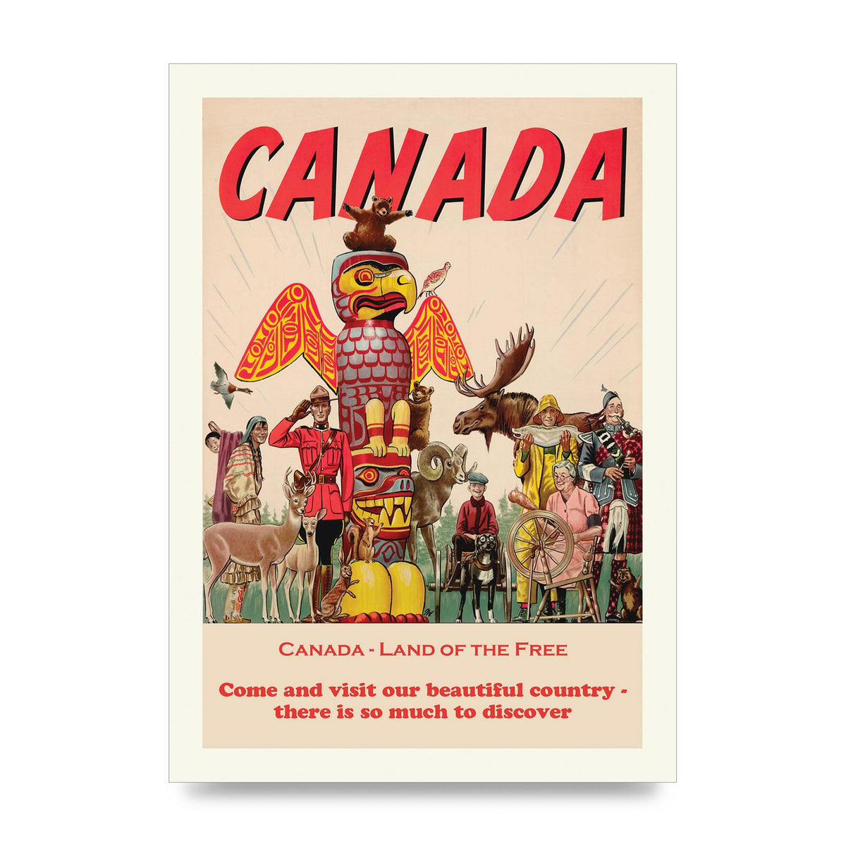 Travel Poster Canada Art For The Home - unframed print
