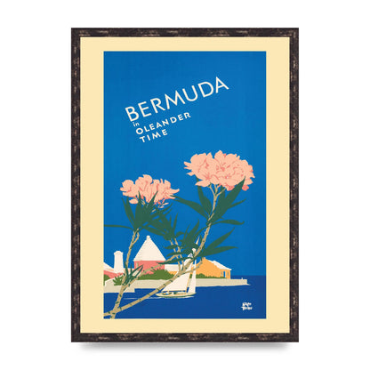 Travel Poster Bermuda Wall Art - A2 framed