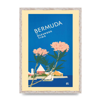 Travel Poster Bermuda Wall Art - A2 framed