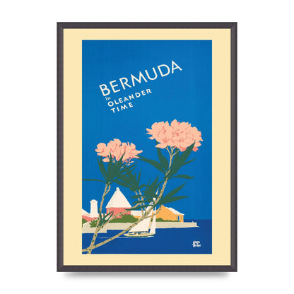 Travel Poster Bermuda Wall Art - A2 framed