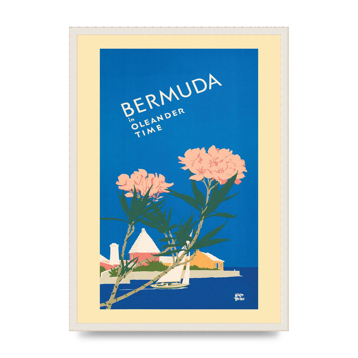 Travel Poster Bermuda Wall Art - A2 framed