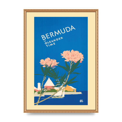 Travel Poster Bermuda Wall Art - A2 framed