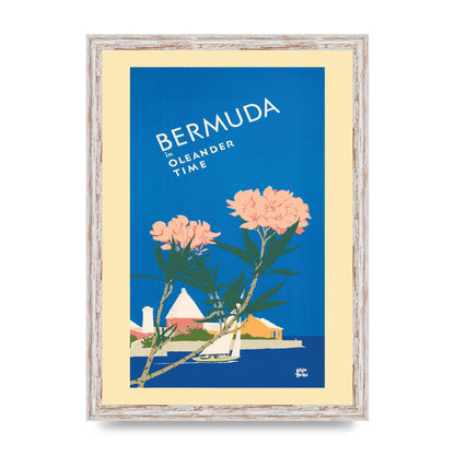 Travel Poster Bermuda Wall Art - A3 framed