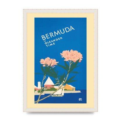 Travel Poster Bermuda Wall Art - A3 framed
