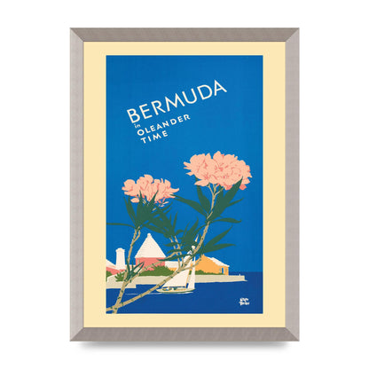 Travel Poster Bermuda Wall Art - A3 framed