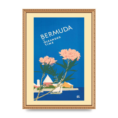 Travel Poster Bermuda Wall Art - A3 framed