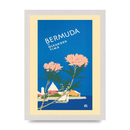Travel Poster Bermuda Wall Art - A4 framed