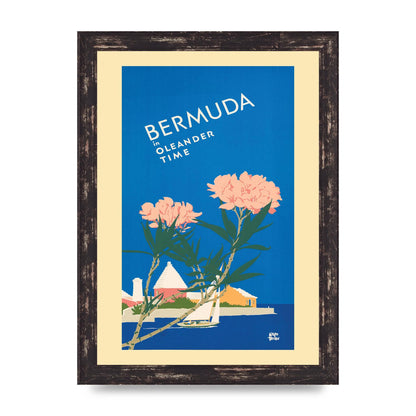 Travel Poster Bermuda Wall Art - A4 framed