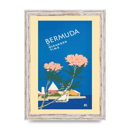 Travel Poster Bermuda Wall Art - A4 framed